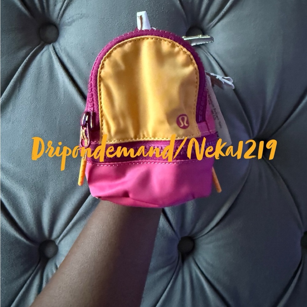 Lululemon City Adventurer Backpack Nano- Mango Dream/Raspberry Coulis/Wild Berry - Picture 3 of 7